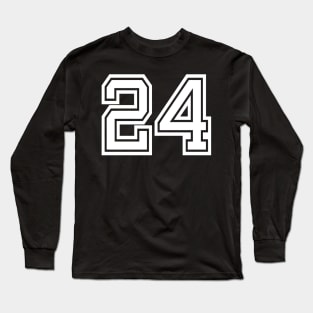 Numbers 24 for a sports team, group, or community Long Sleeve T-Shirt